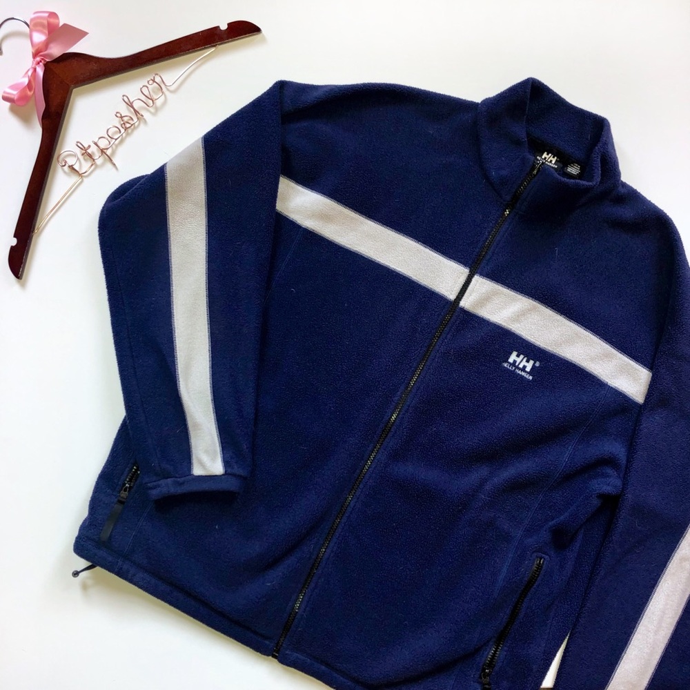 Helly Hansen Full Zip Blue Fleece Jacket